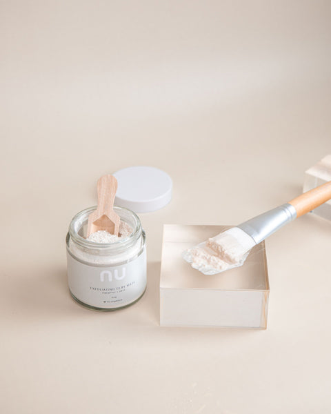Exfoliating Clay Mask - Natural Ingredients, Nu Organics